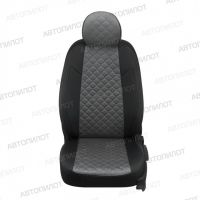 Чехлы Автопилот Алькантара Ромб на Toyota Highlander 2 2007-2013 г.в. Чехлы Автопилот Алькантара Ромб на Toyota Highlander 2 2007-2013 г.в.