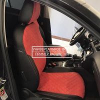 Чехлы Автопилот Алькантара Ромб на Toyota Highlander 2 2007-2013 г.в. Чехлы Автопилот Алькантара Ромб на Toyota Highlander 2 2007-2013 г.в.