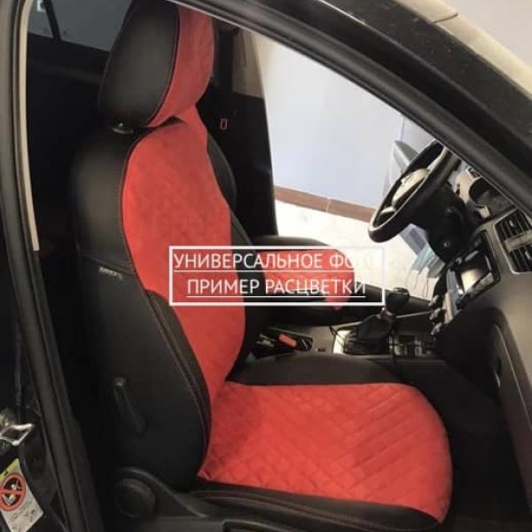 Чехлы Автопилот Алькантара Ромб на Toyota Highlander 2 2007-2013 г.в. Чехлы Автопилот Алькантара Ромб на Toyota Highlander 2 2007-2013 г.в.